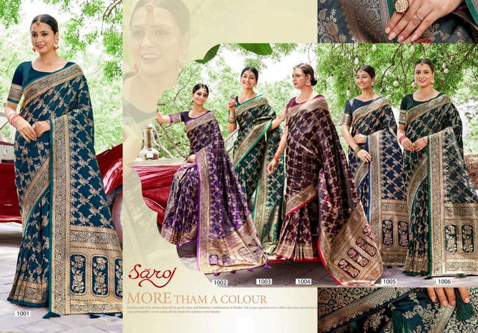 Royal Queen Vol 10 By Saroj Satin Silk Wedding Sarees Wholesale Price In Surat
